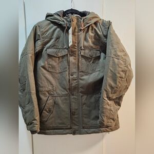 Ariat Womens Parka In Olive Green Small